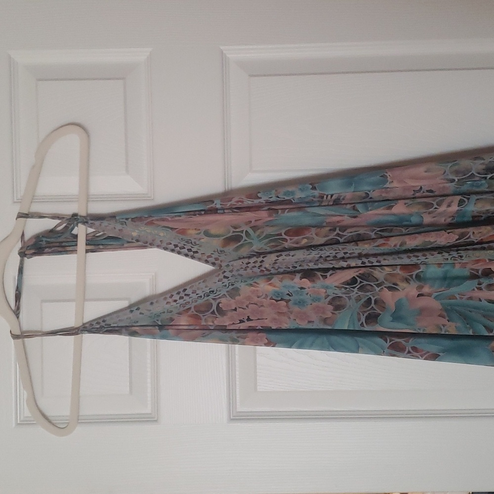 One Size Maxi dress made from Repurposed Vintage Silk Indian Saris
